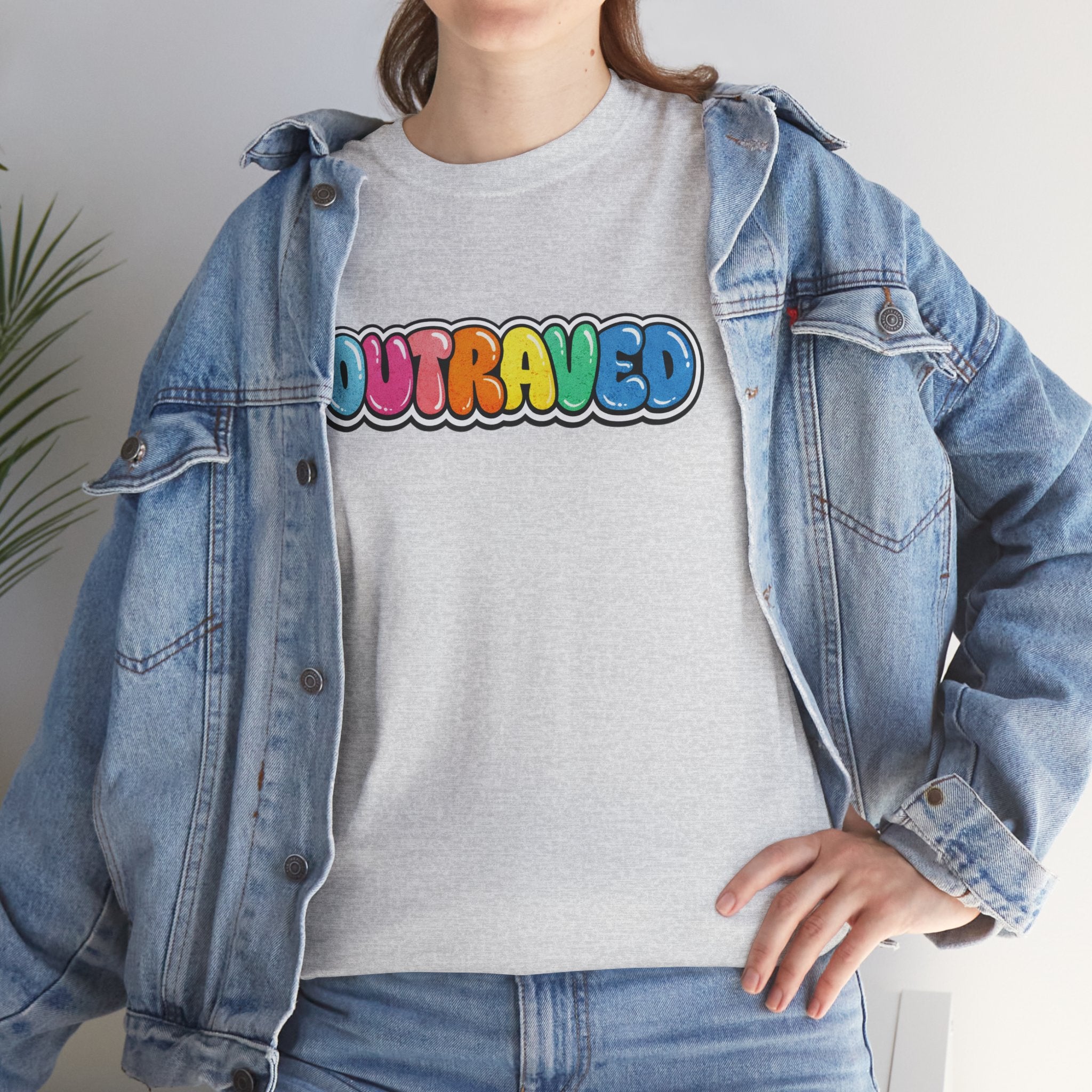 OUTRAVED colorburst collection tee