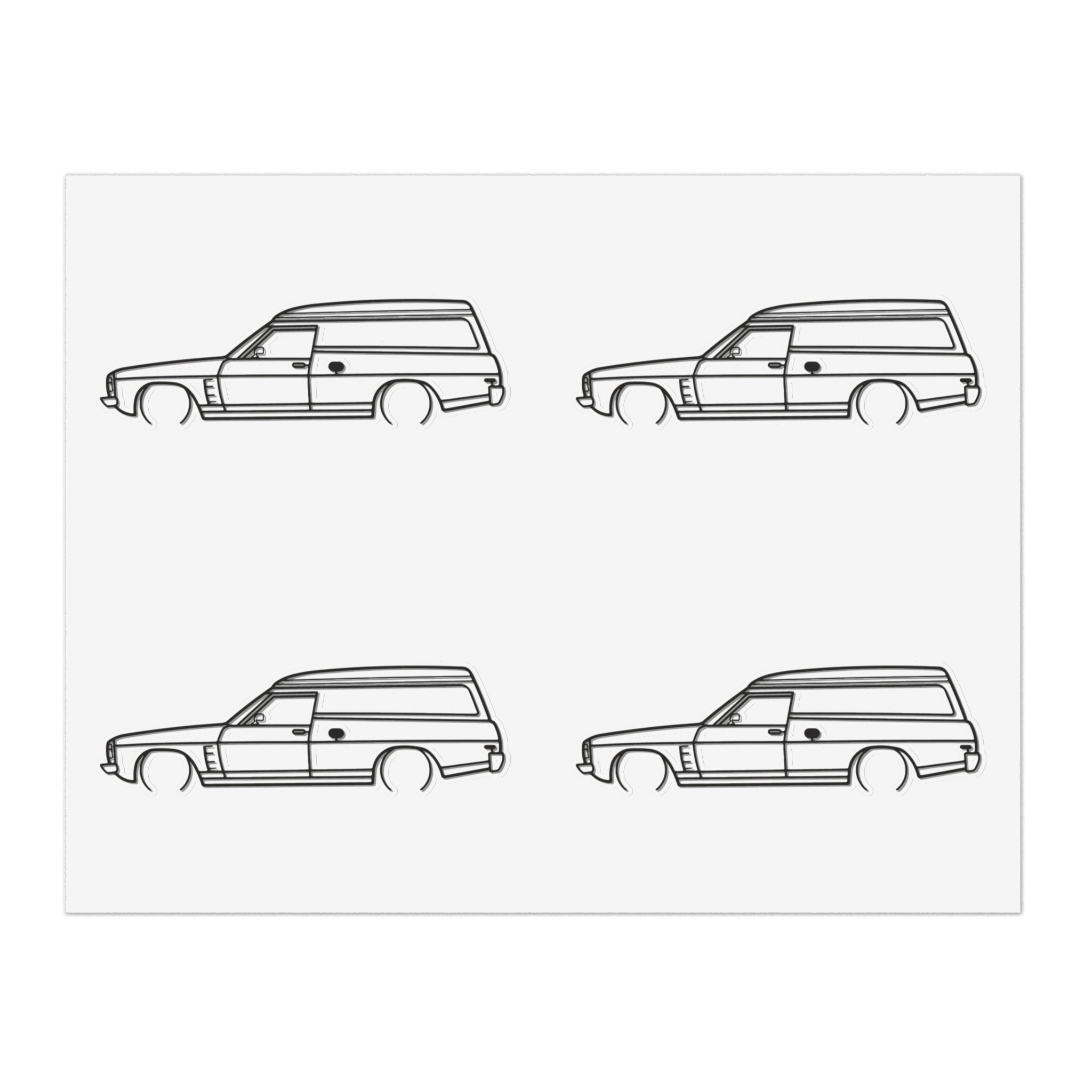 Stickers — Retro pvcool Outline Sticker Sheet