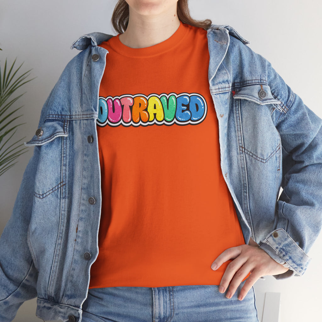 OUTRAVED colorburst collection tee