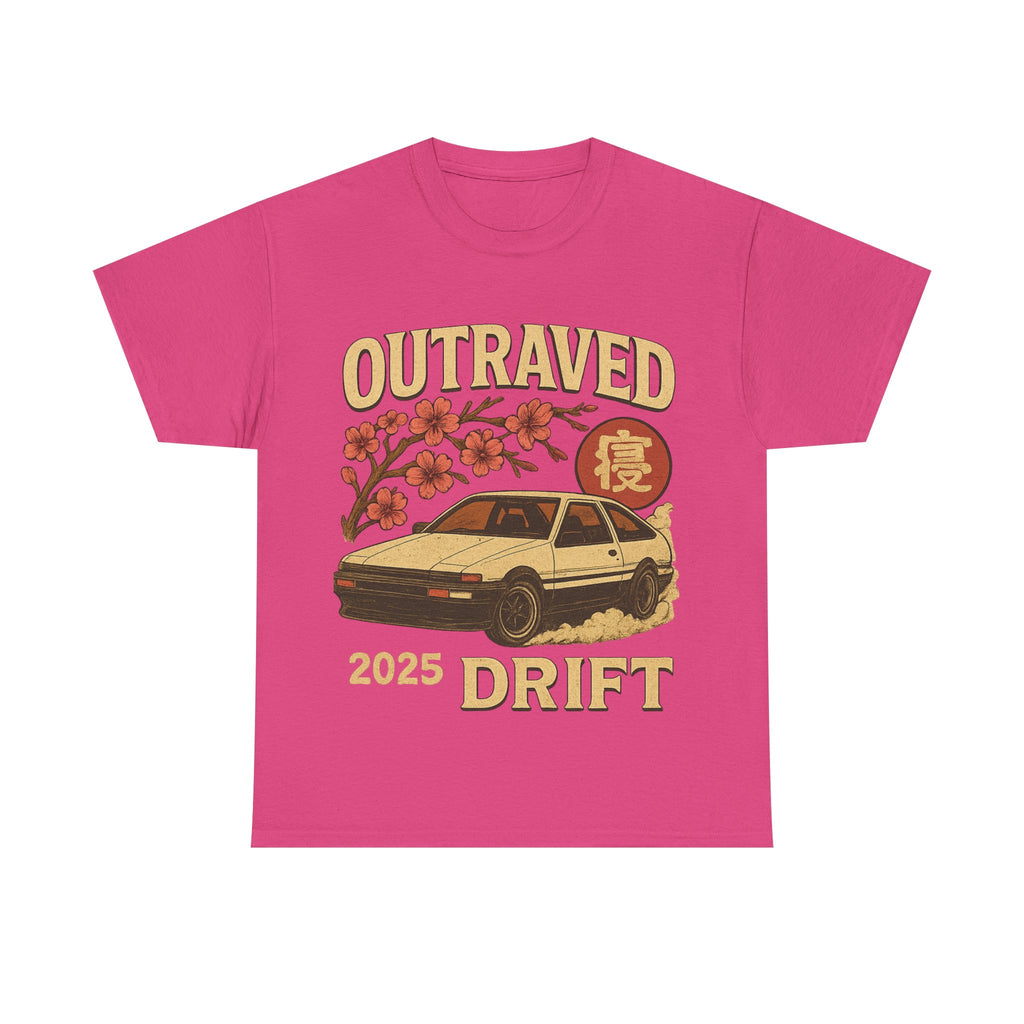 A Drift Outraved 2025 Tee — Retro JDM Racing Cherry Blossom T-Shirt