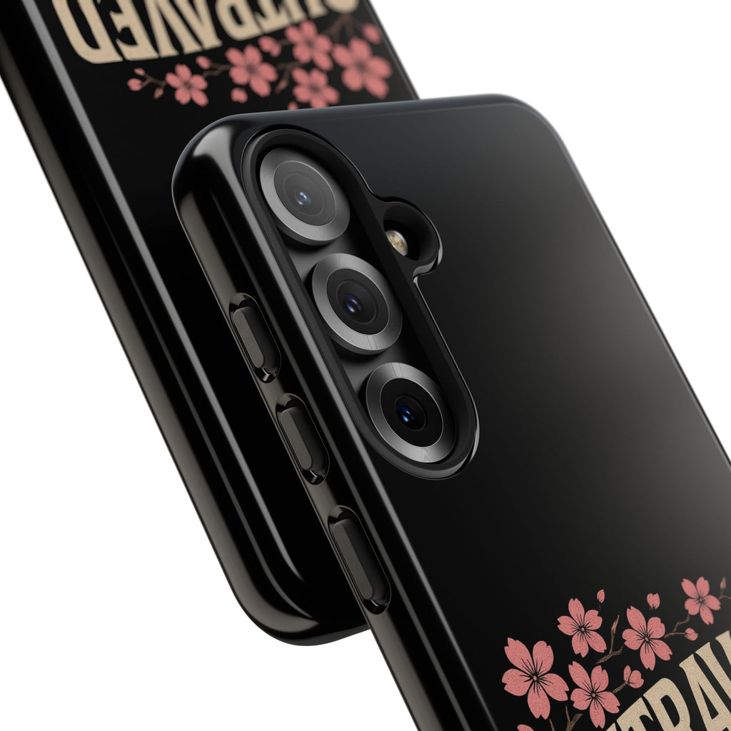 Phone Case — “Outraved” Drift Car Graphic with Cherry Blossoms