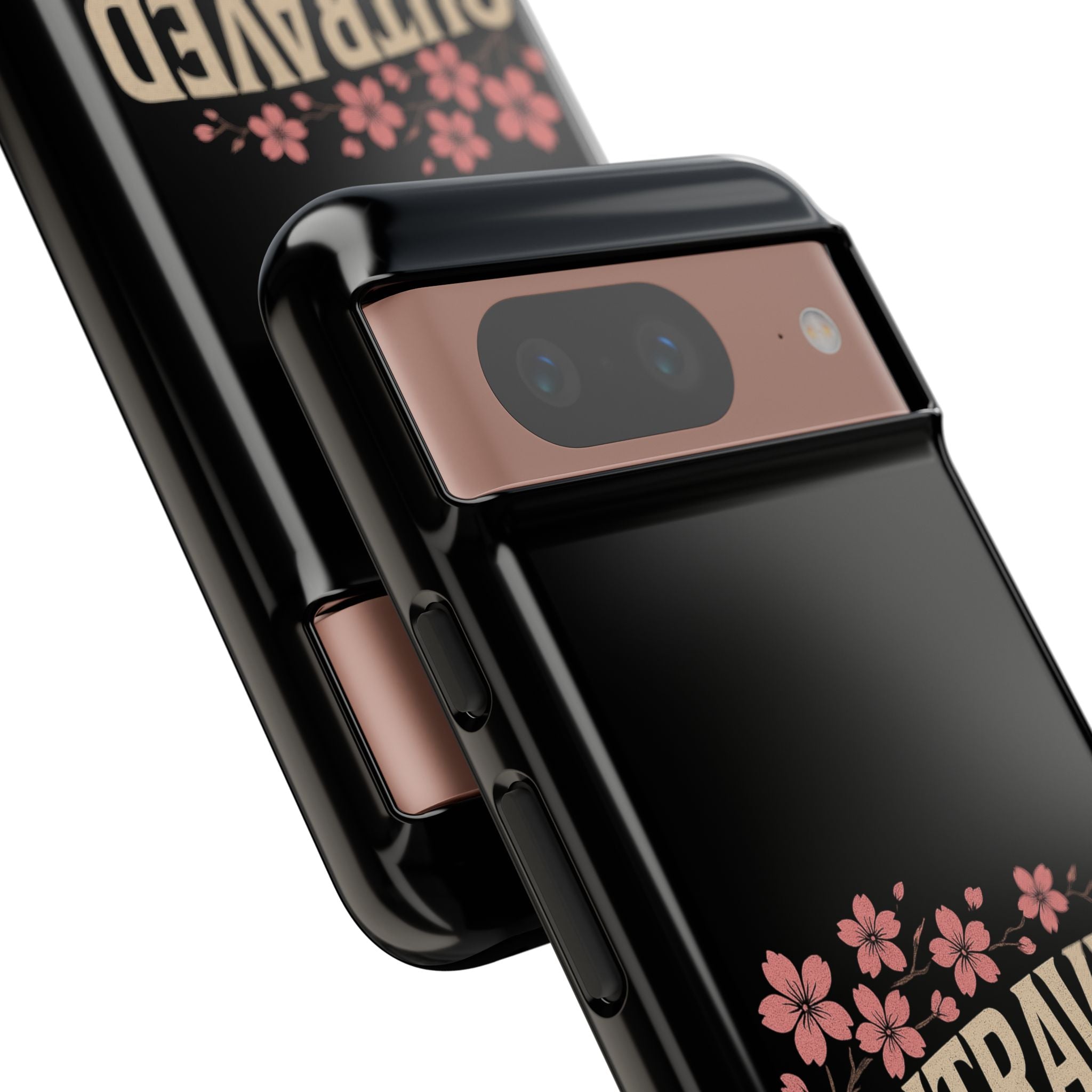 Phone Case — “Outraved” Drift Car Graphic with Cherry Blossoms