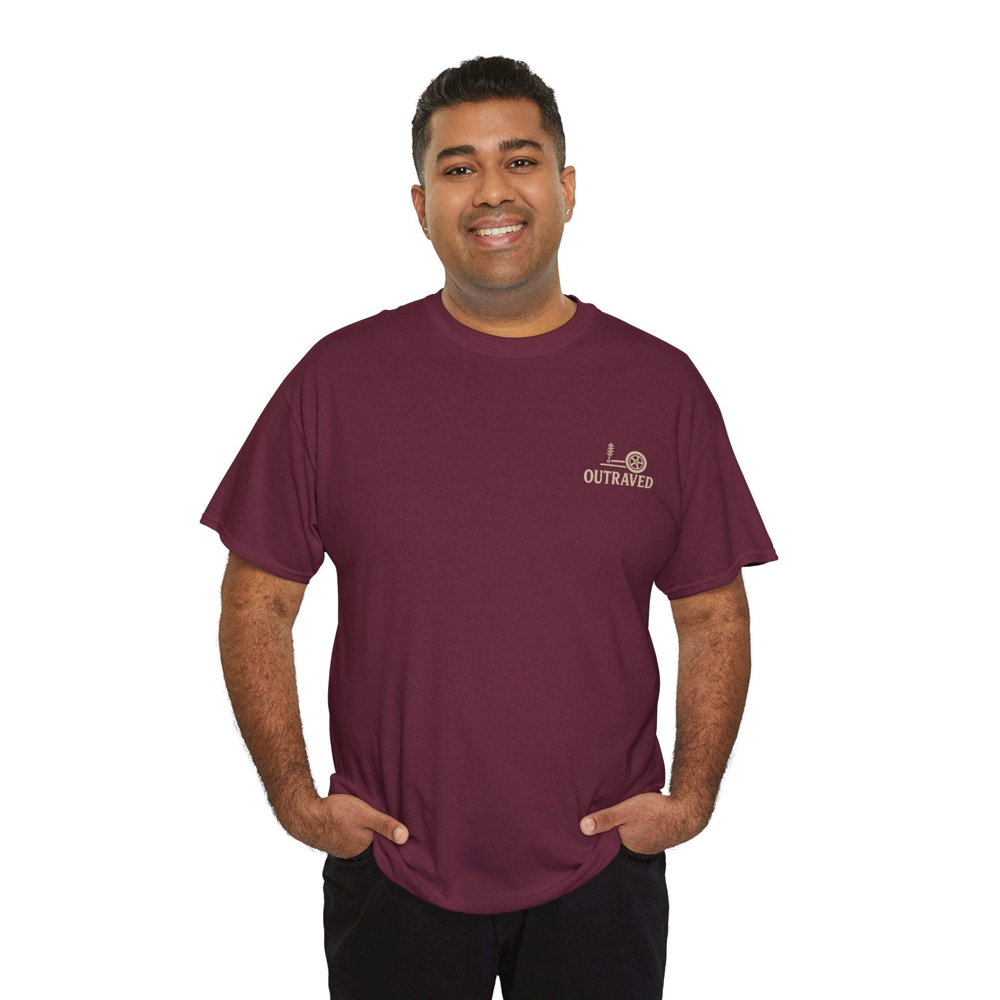 A Outraved 'High Standards Low Rides' Graphic Tee — Vintage Dragon Car Design