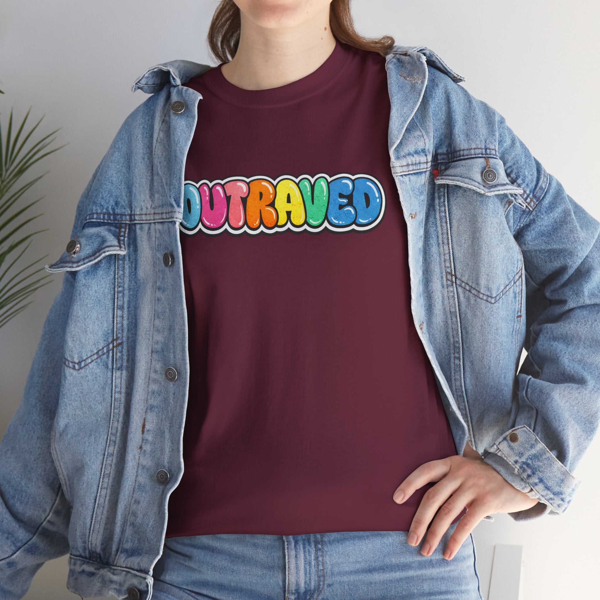 OUTRAVED colorburst collection tee