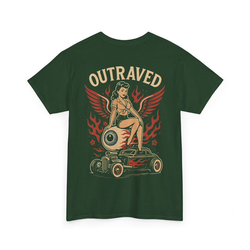 A Outraved Pinup Eyeball Hot Rod Tee.