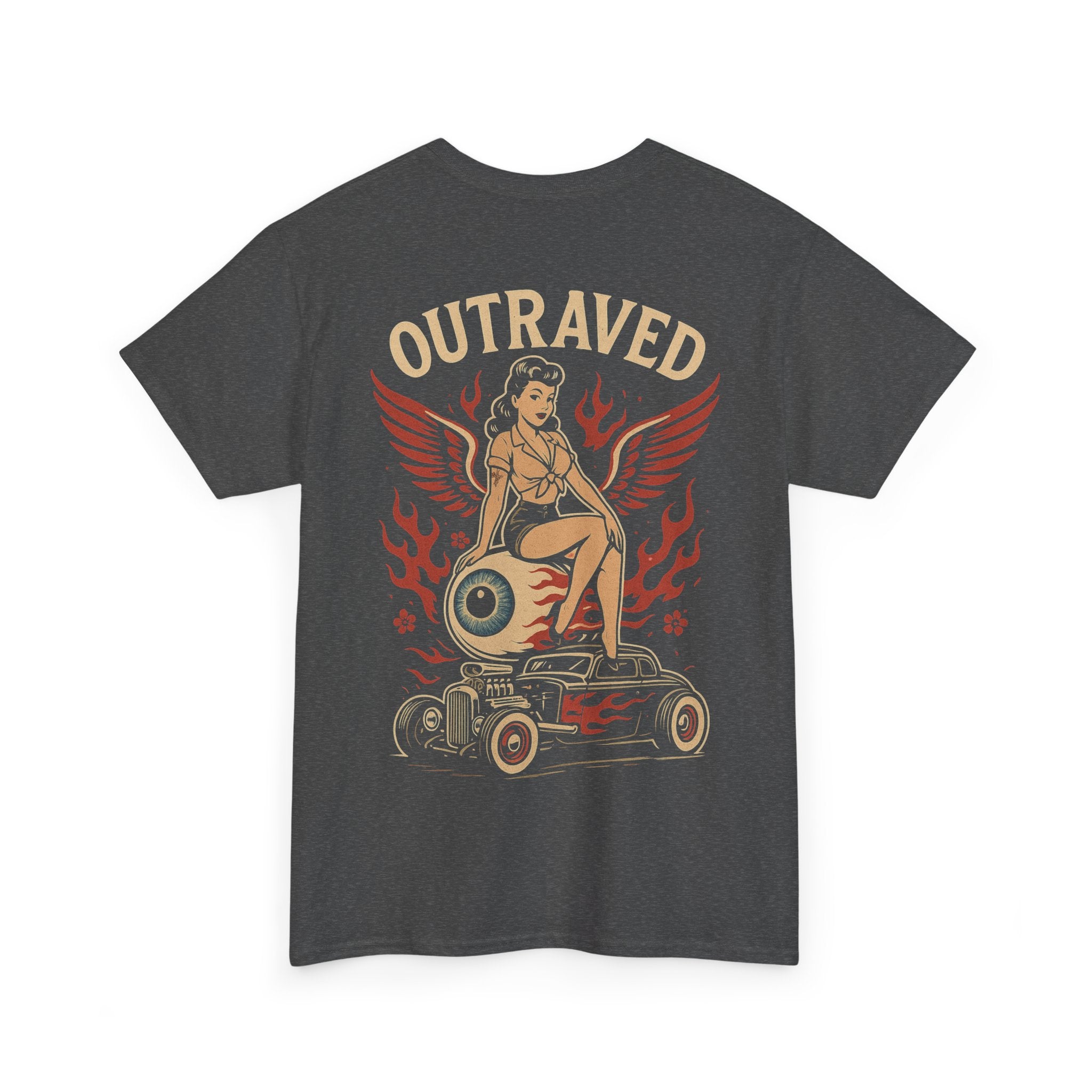 A Outraved Pinup Eyeball Hot Rod Tee.