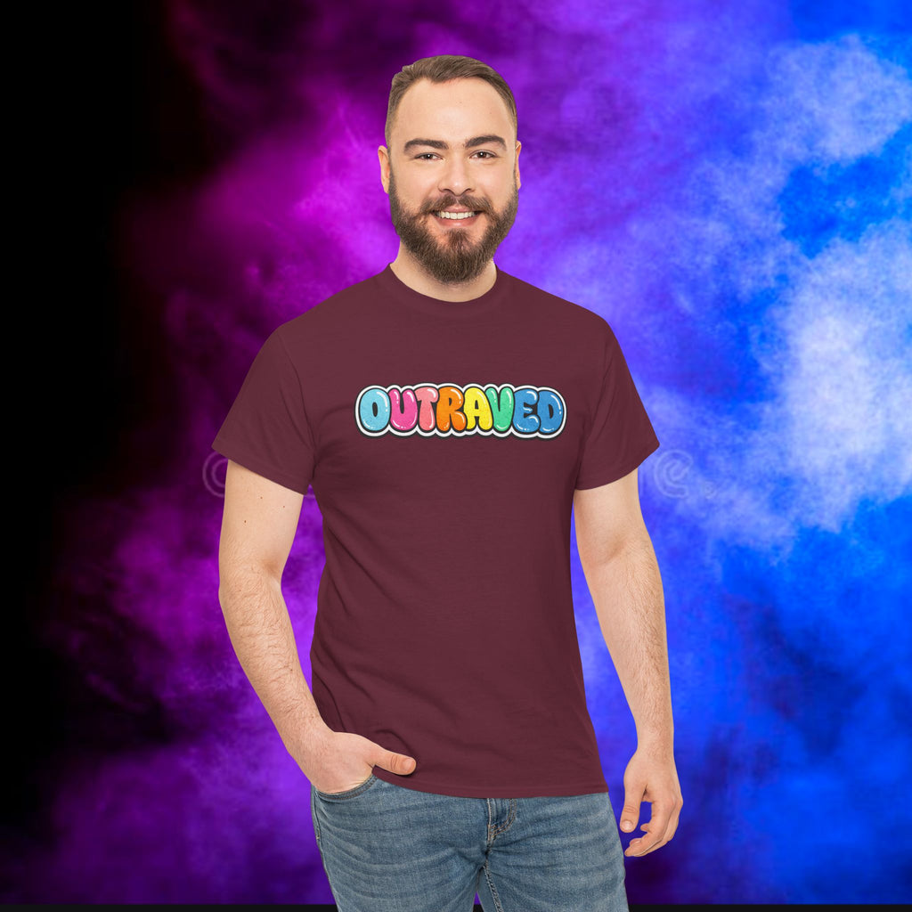 OUTRAVED colorburst collection tee