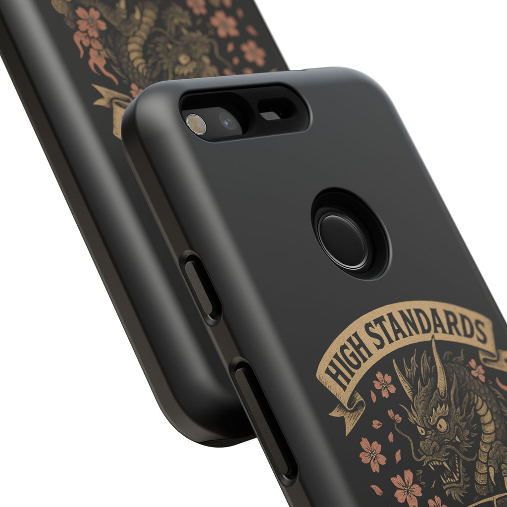 Phone Case — "High Standards Low Rides" Retro Dragon Car Design