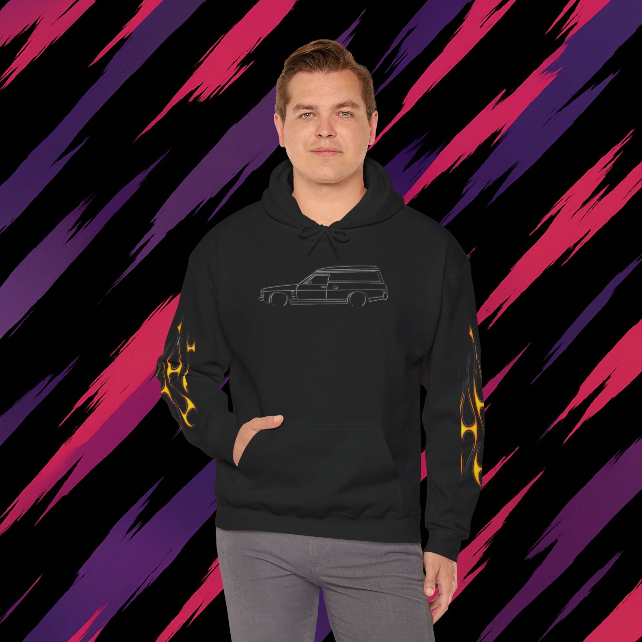Holden Panel Van Hoodie — PVkool Retro Van Graphic
