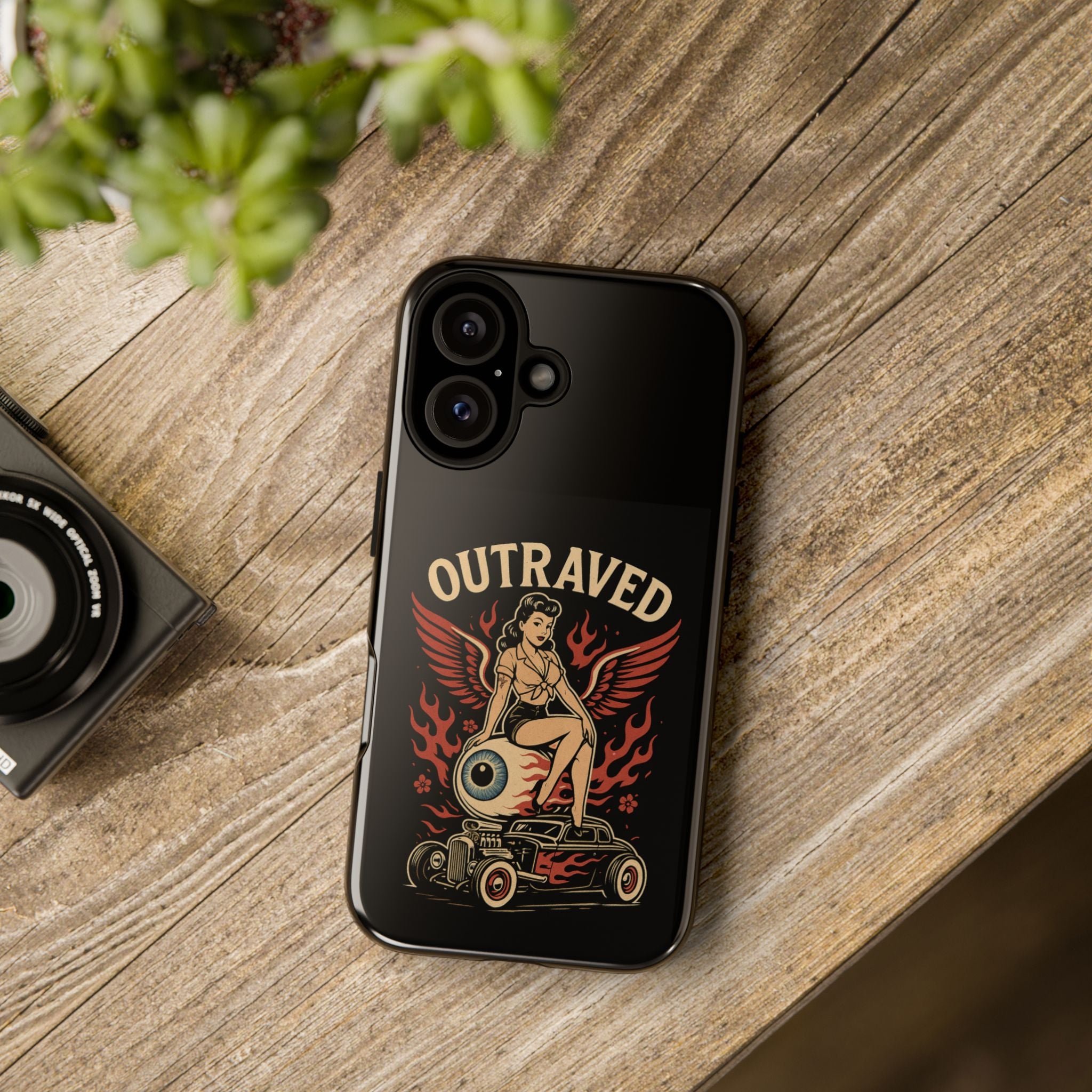 Phone Case — Vintage Pin-Up Eyeball Design