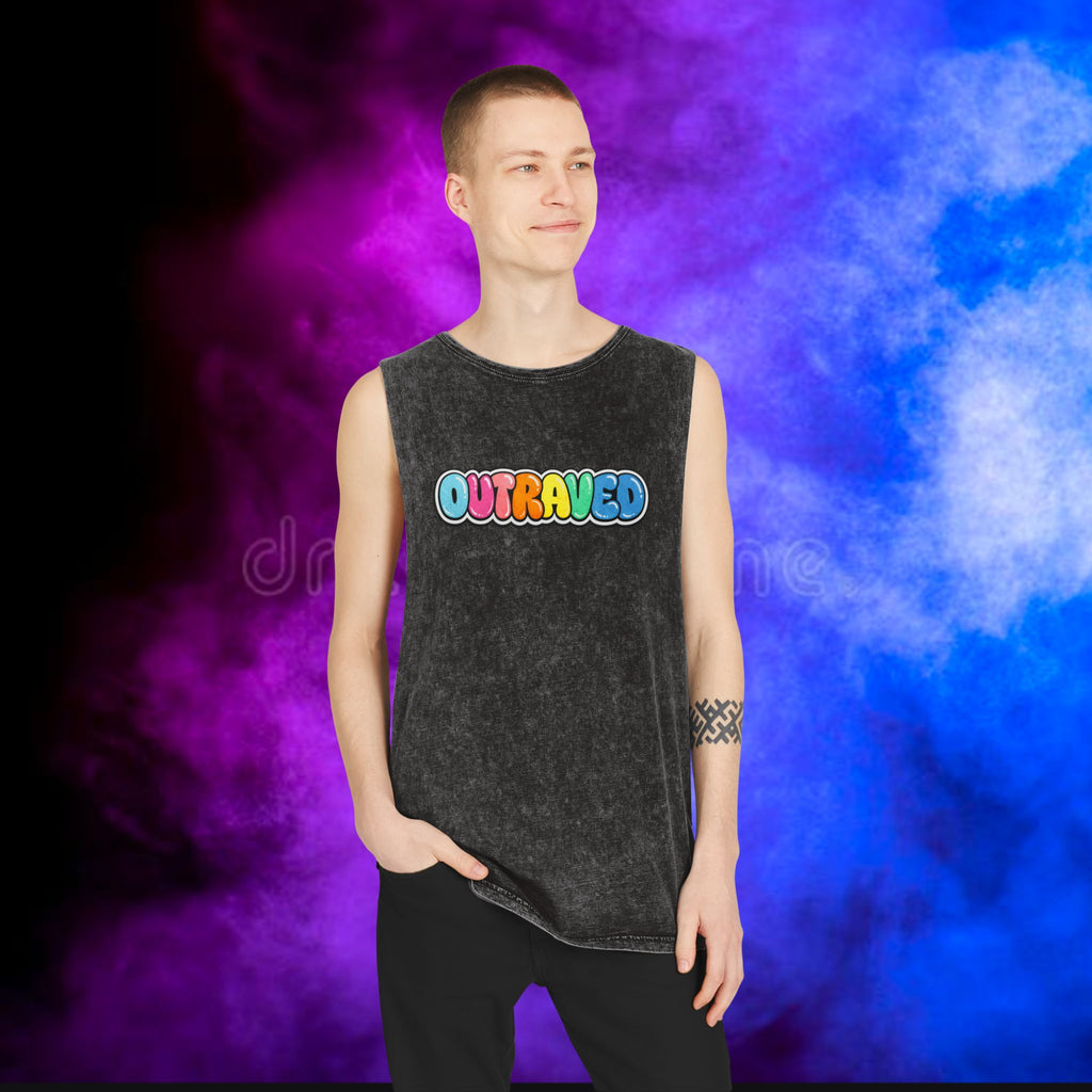 OUTRAVED colorburst collection tank top