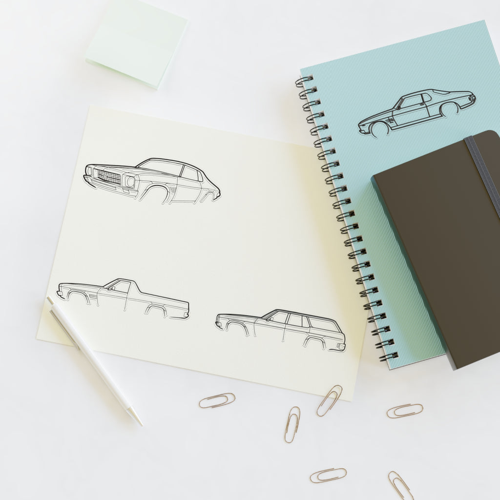 Stickers Hq for you Outline Sticker Sheet — Vintage Automobile Decal Pack