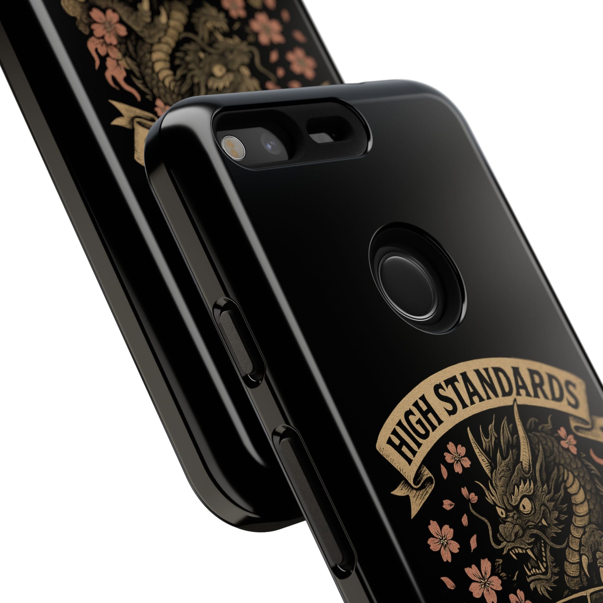 Phone Case — "High Standards Low Rides" Retro Dragon Car Design