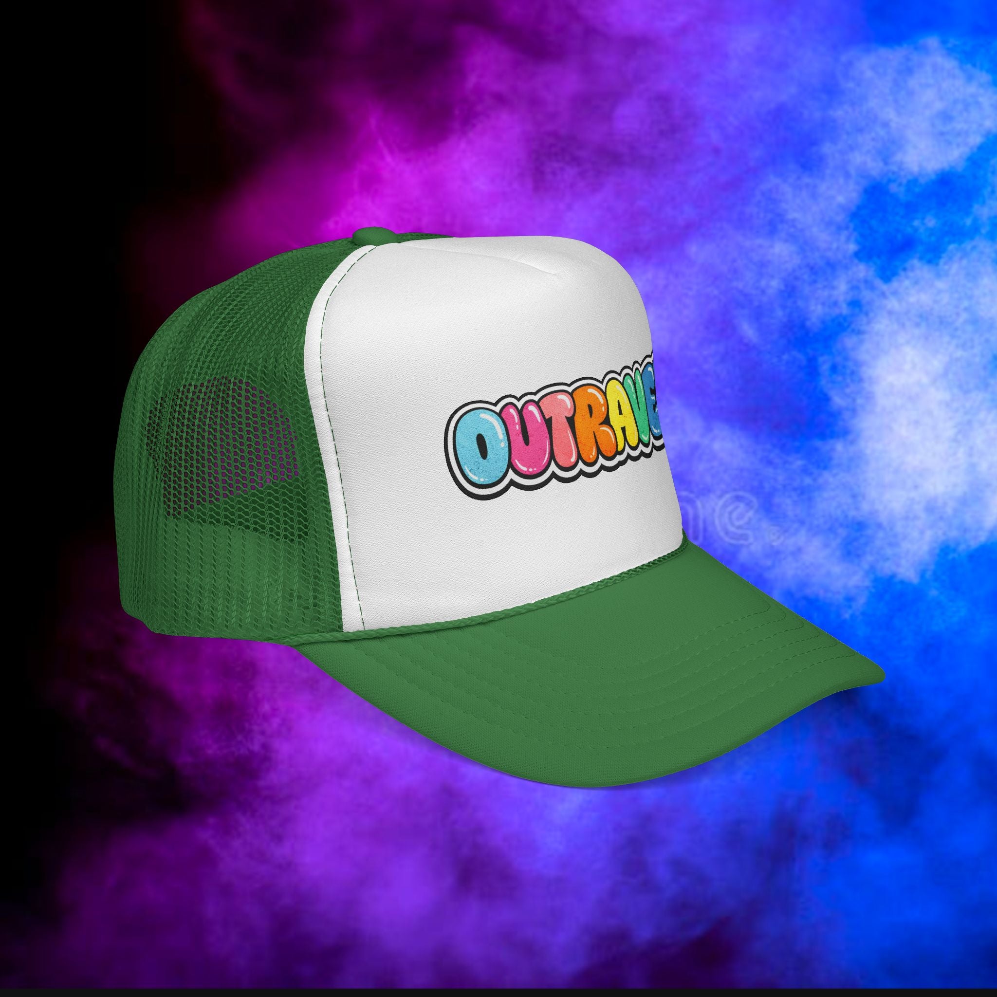 OUTRAVED colorburst collection Trucker Cap