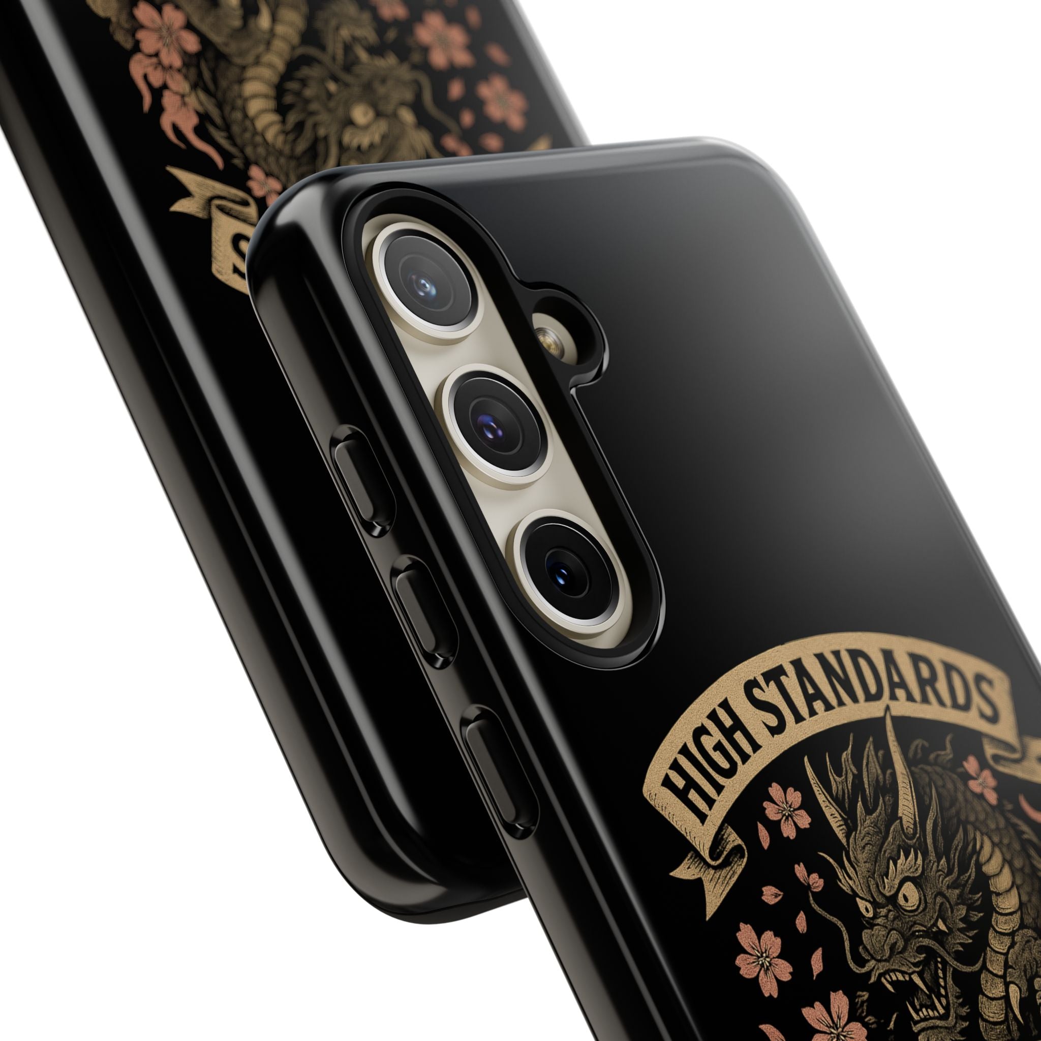 Phone Case — "High Standards Low Rides" Retro Dragon Car Design