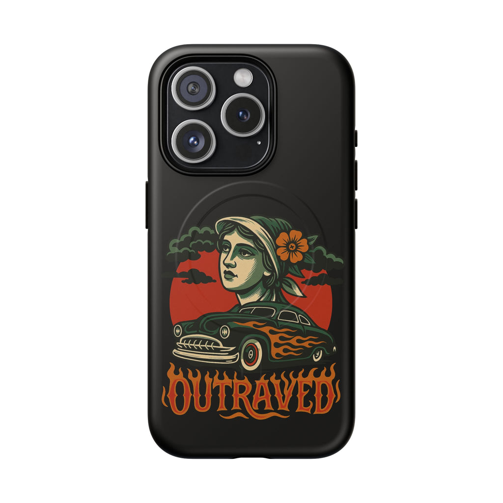 Phone Case — Outraved Retro Car & Woman Graphic Magnetic Tough Case