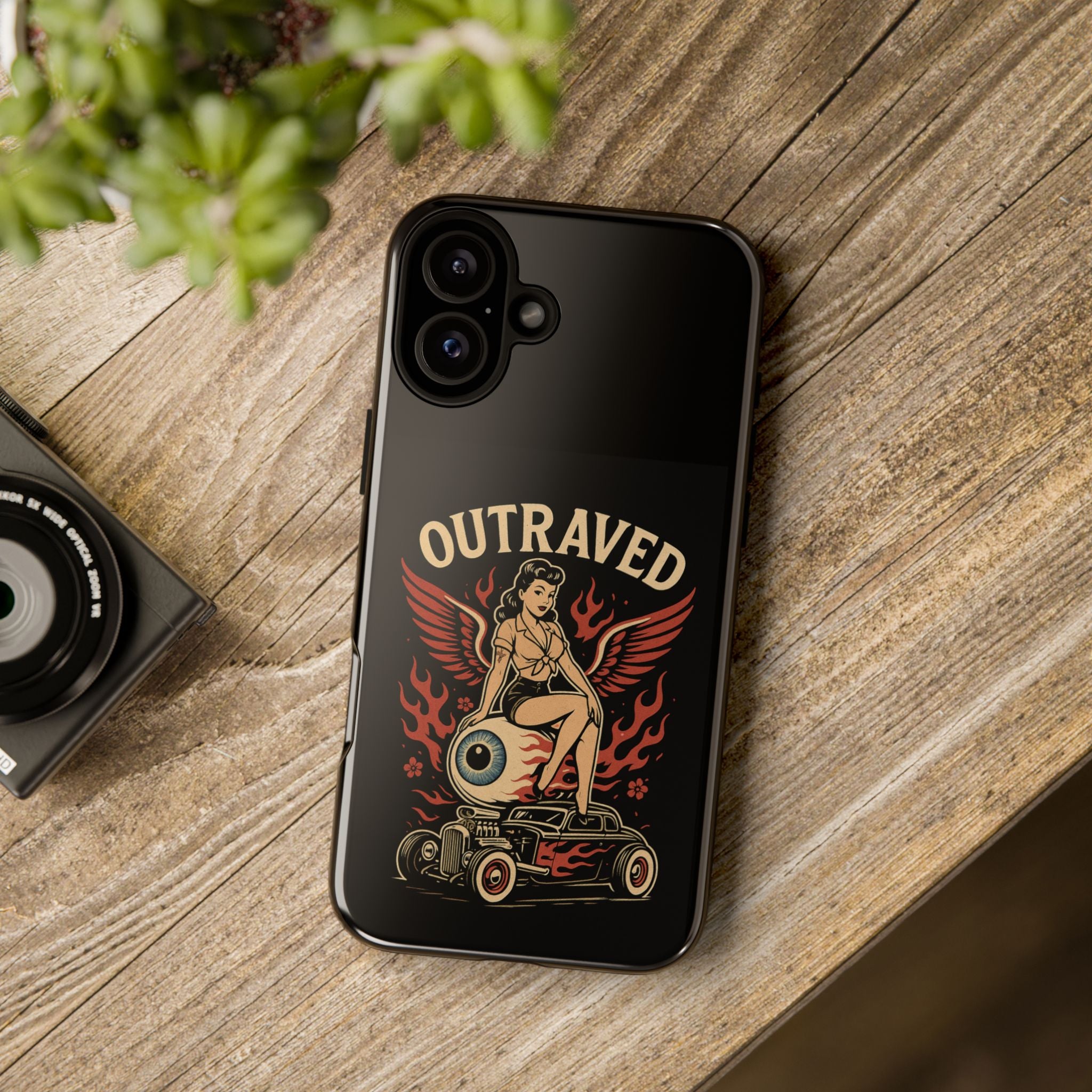 Phone Case — Vintage Pin-Up Eyeball Design