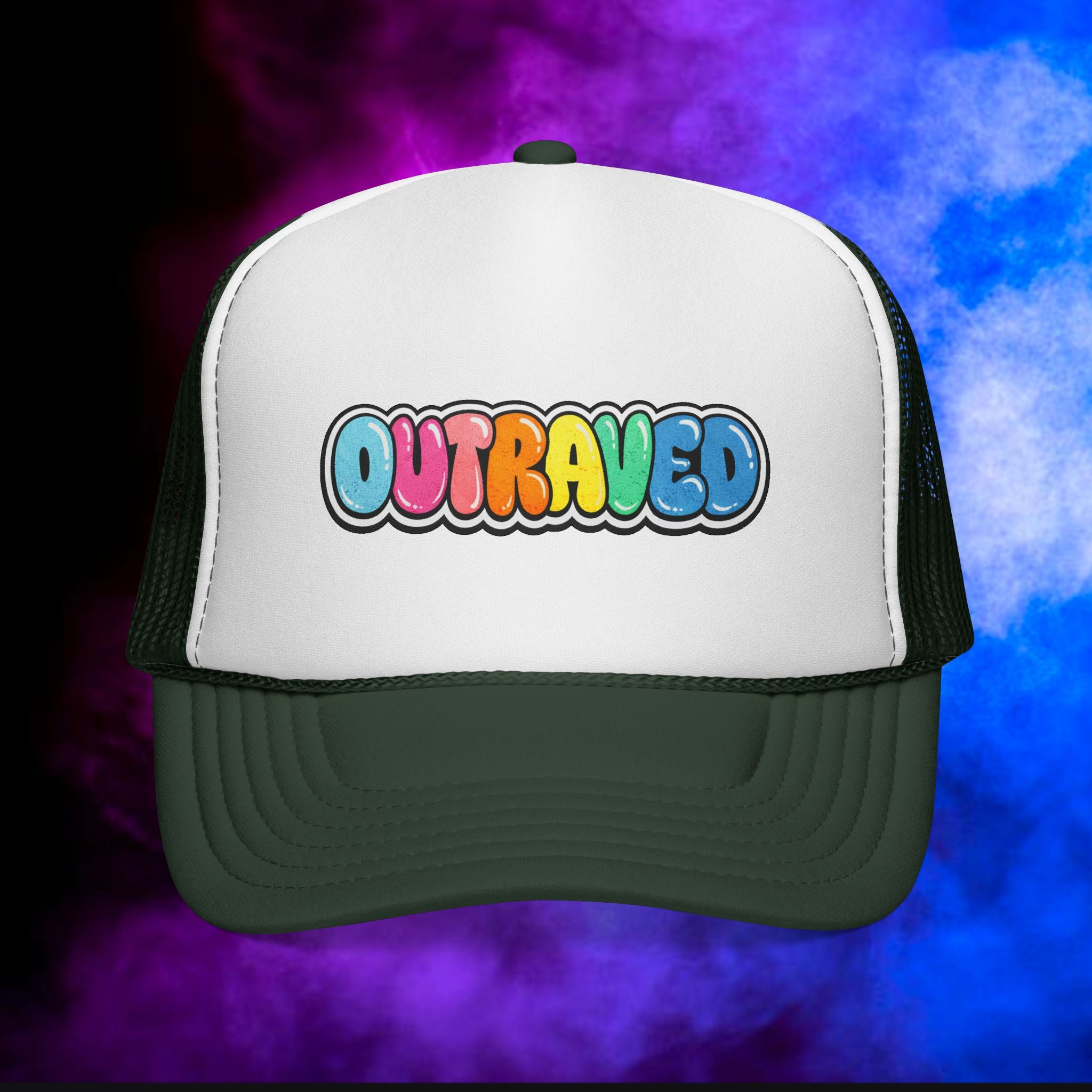 OUTRAVED colorburst collection Trucker Cap