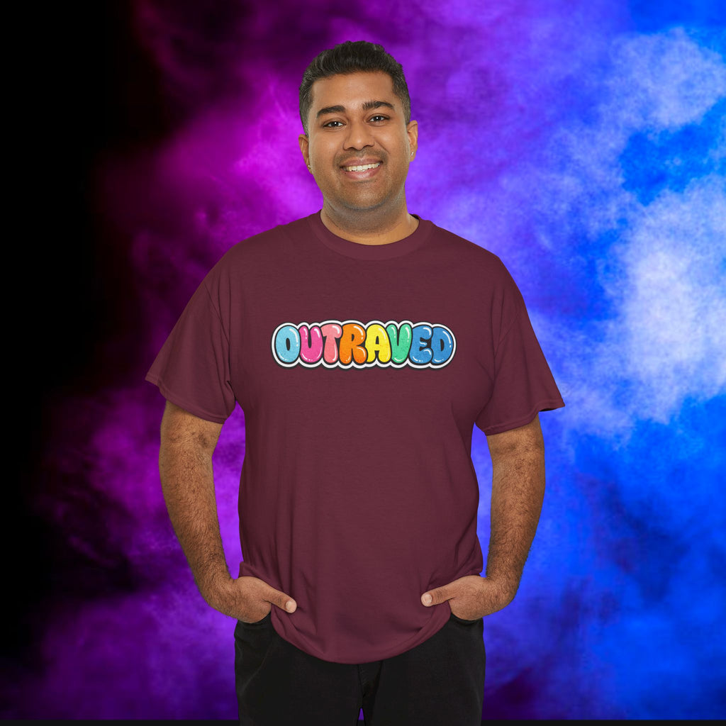 OUTRAVED colorburst collection tee