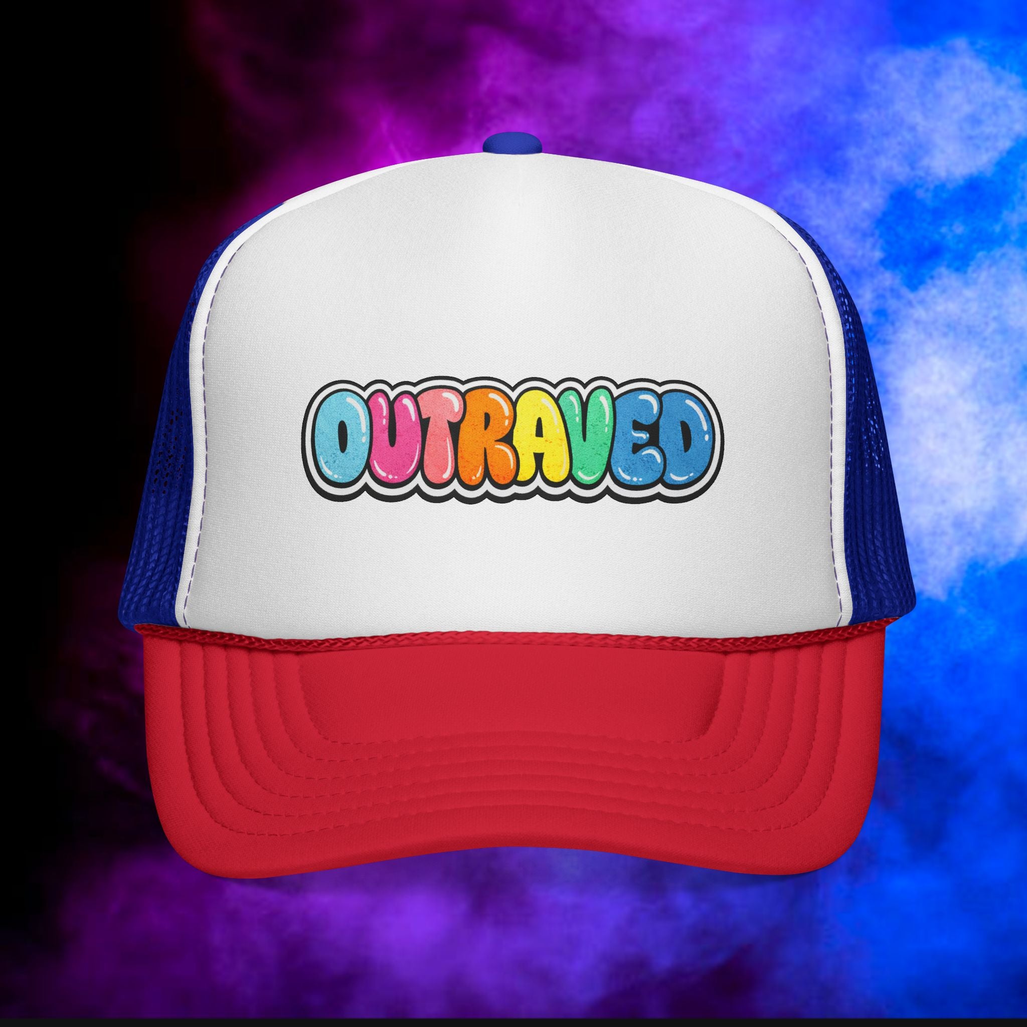 OUTRAVED colorburst collection Trucker Cap