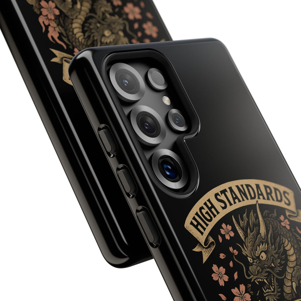 Phone Case — "High Standards Low Rides" Retro Dragon Car Design