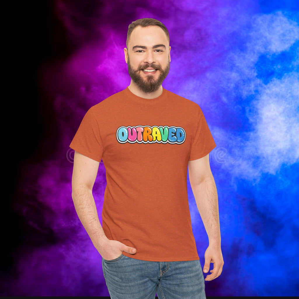 OUTRAVED colorburst collection tee