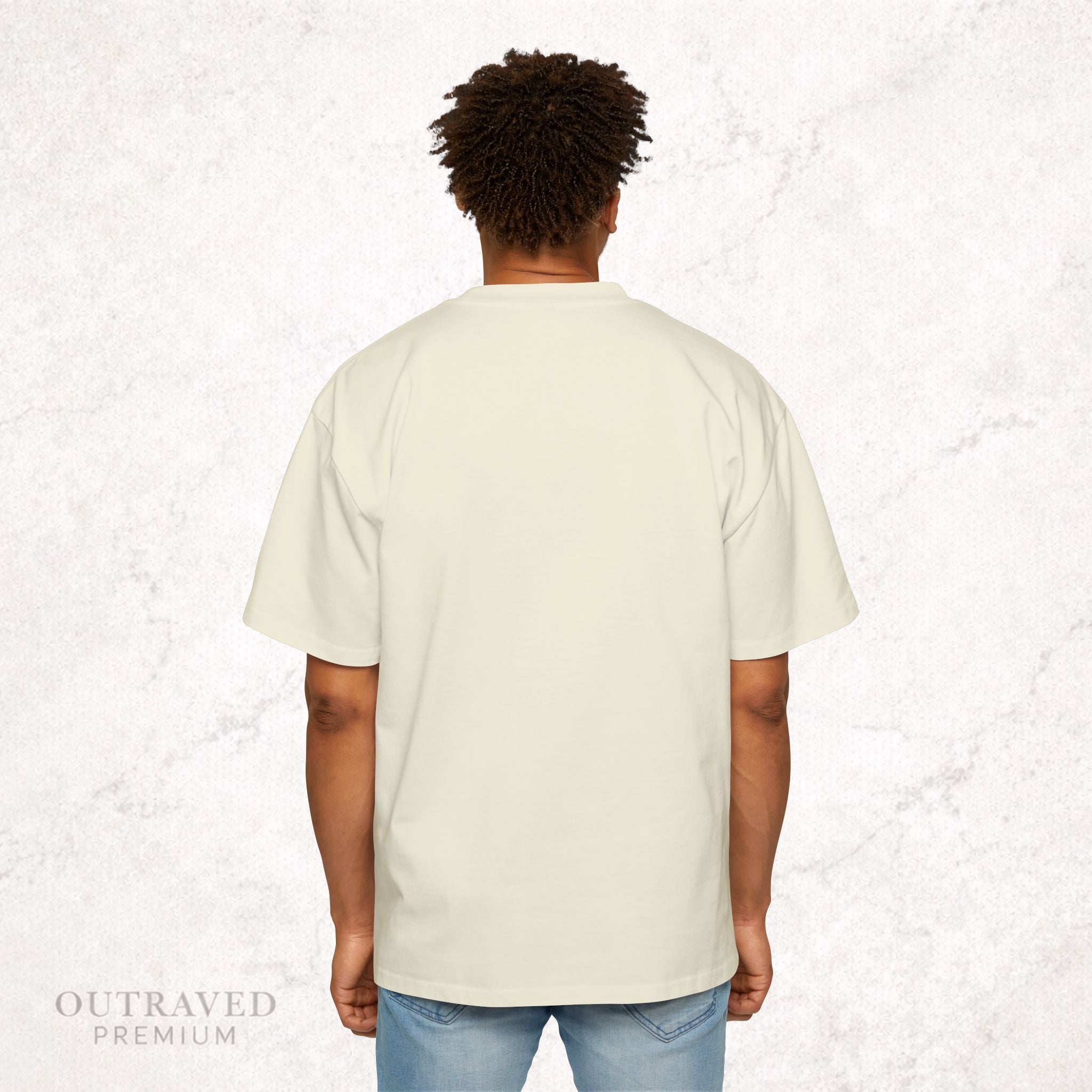 Outraved Logo Tee — Retro Graphic Oversized Men’s T‑Shirt