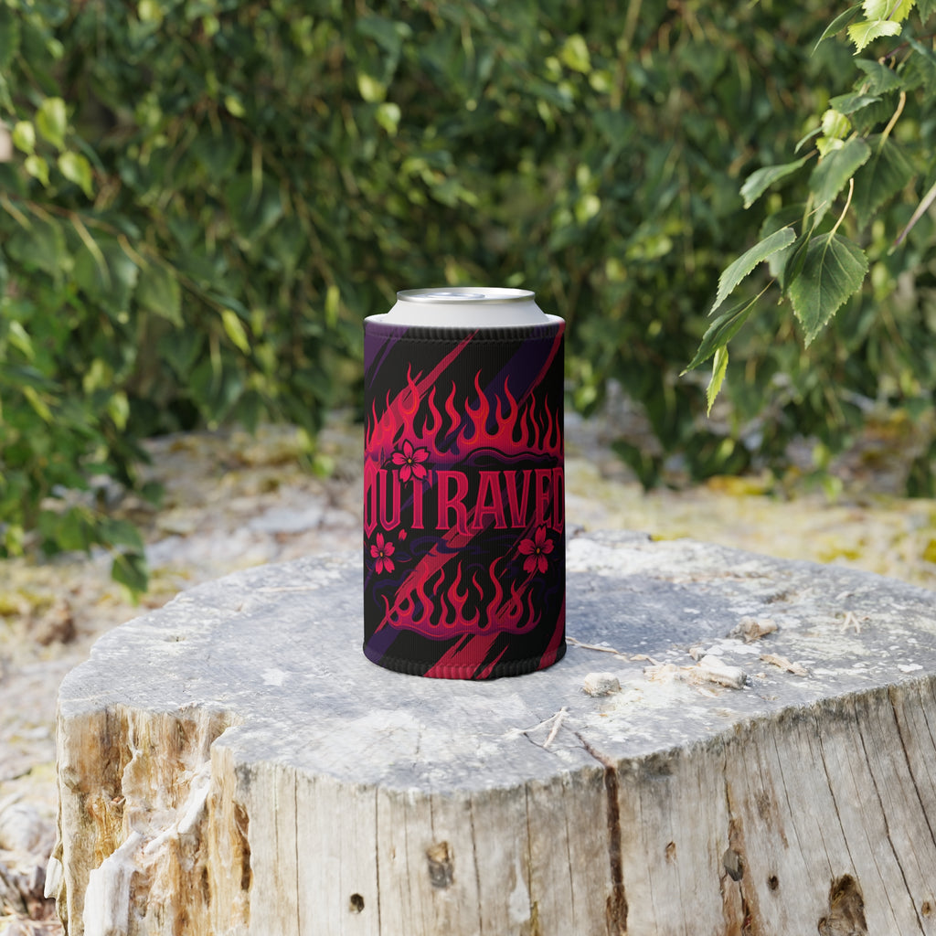 Stubby Cooler — Outravel Neon Flame Can Cooler