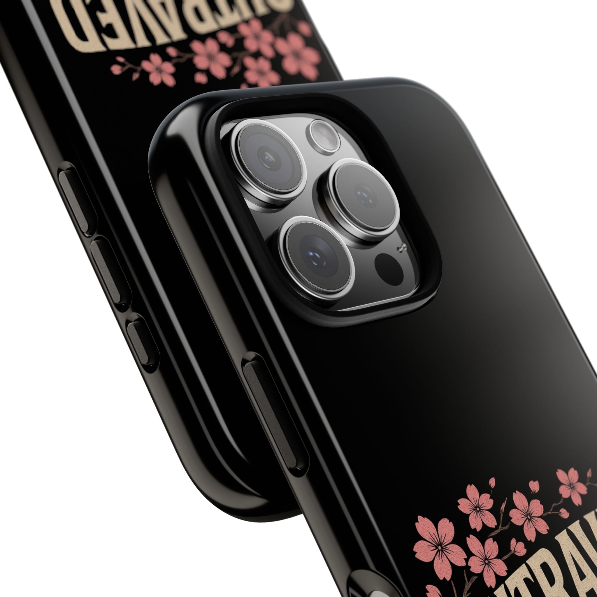 Phone Case — “Outraved” Drift Car Graphic with Cherry Blossoms