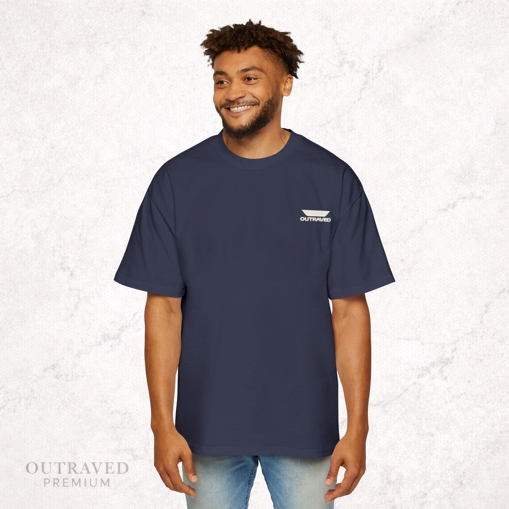 Outraved Logo Tee — Retro Graphic Oversized Men’s T‑Shirt