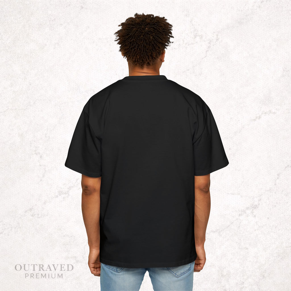 Outraved Logo Tee — Retro Graphic Oversized Men’s T‑Shirt