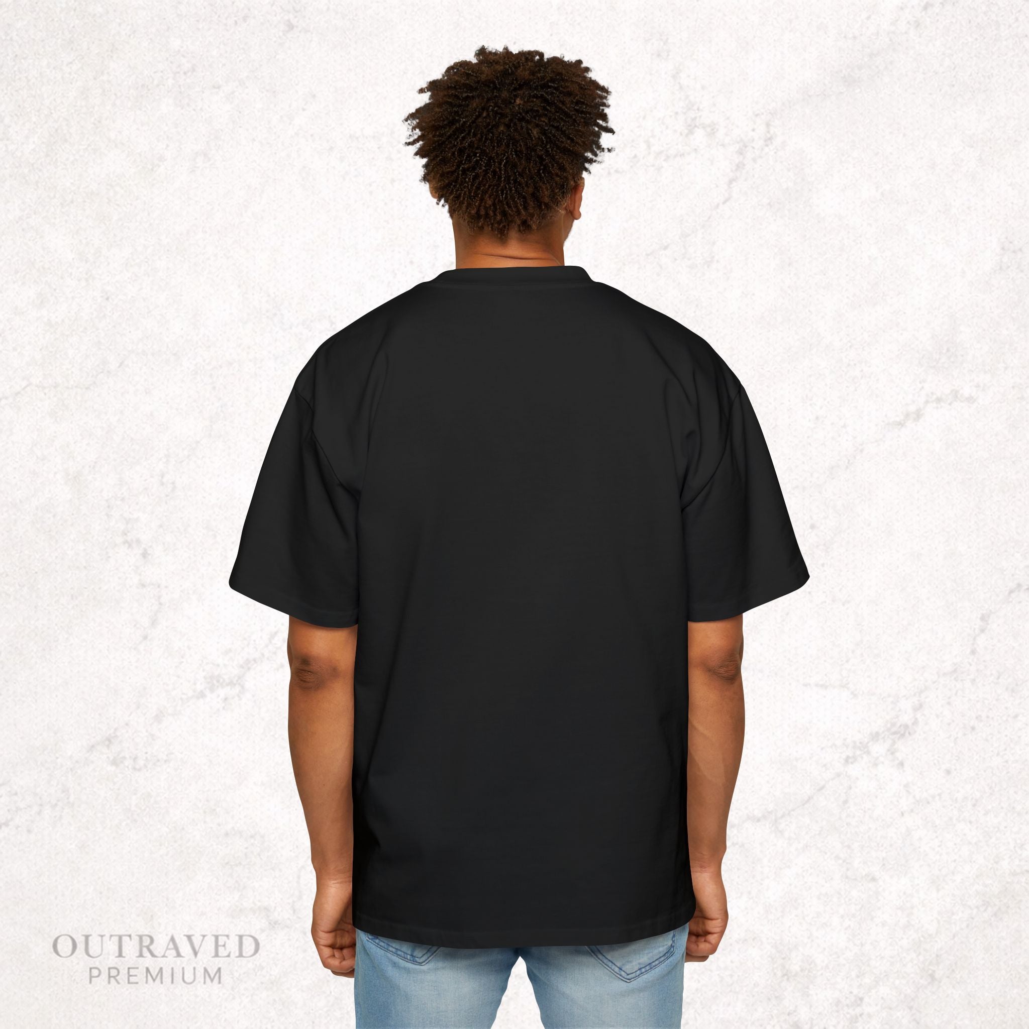 Outraved Logo Tee — Retro Graphic Oversized Men’s T‑Shirt