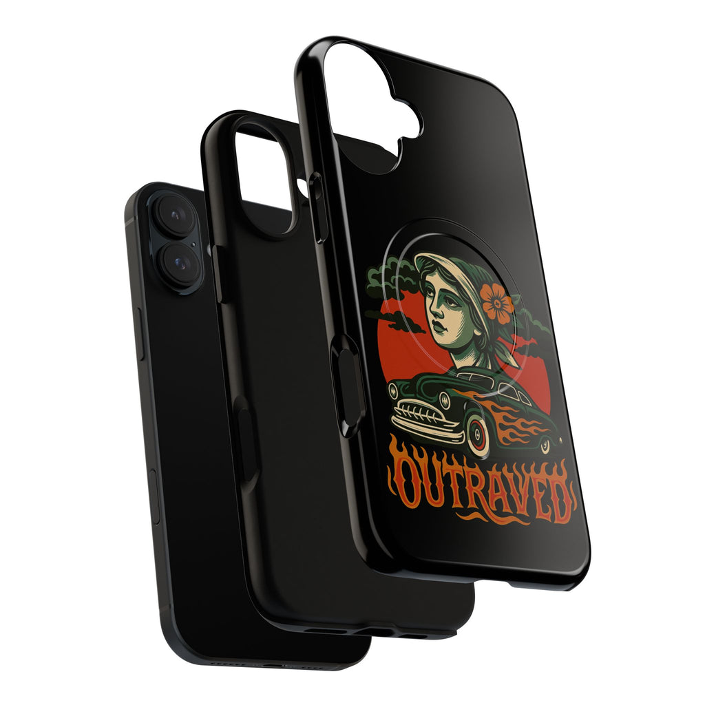 Phone Case — Outraved Retro Car & Woman Graphic Magnetic Tough Case
