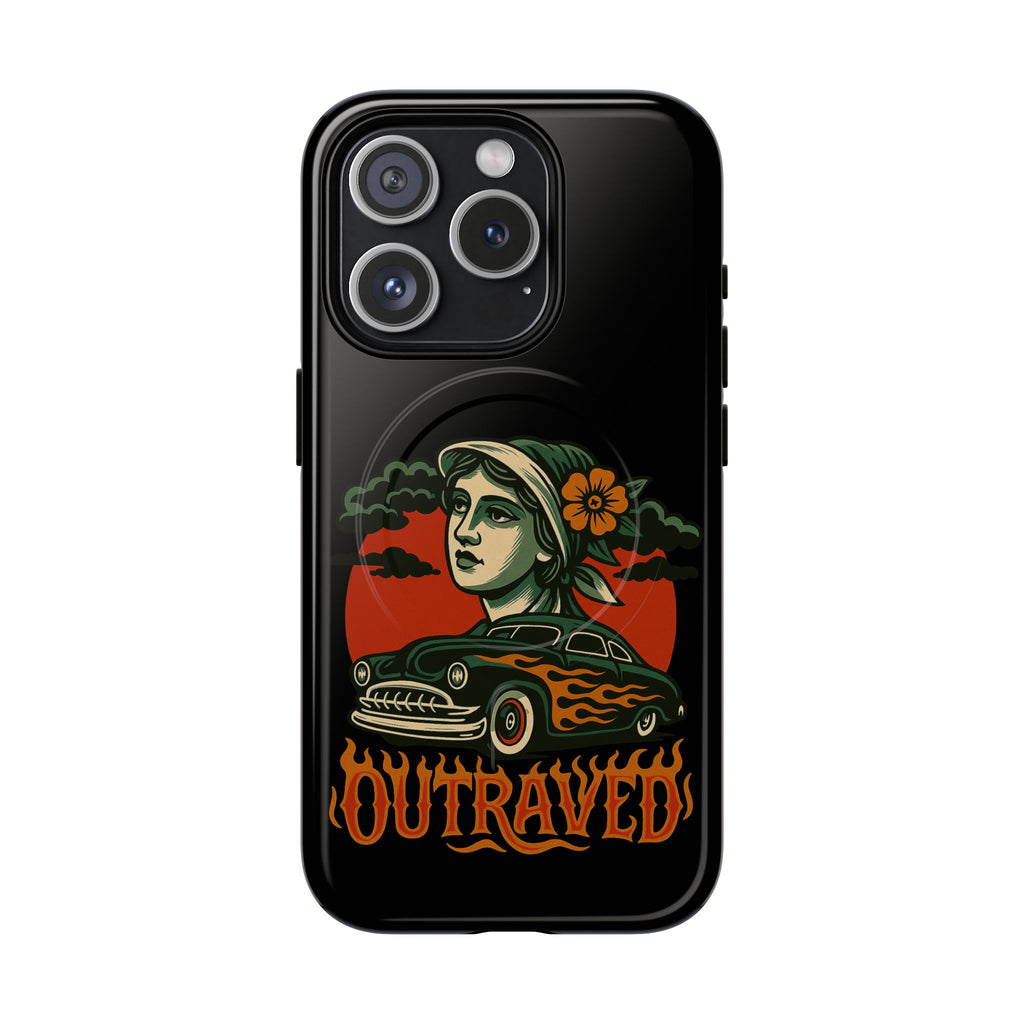 Phone Case — Outraved Retro Car & Woman Graphic Magnetic Tough Case