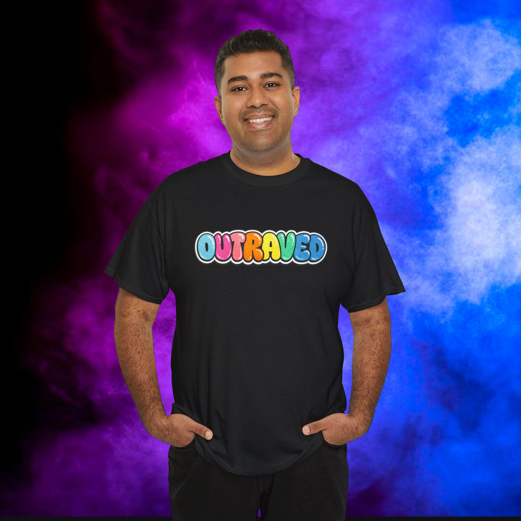 OUTRAVED colorburst collection tee