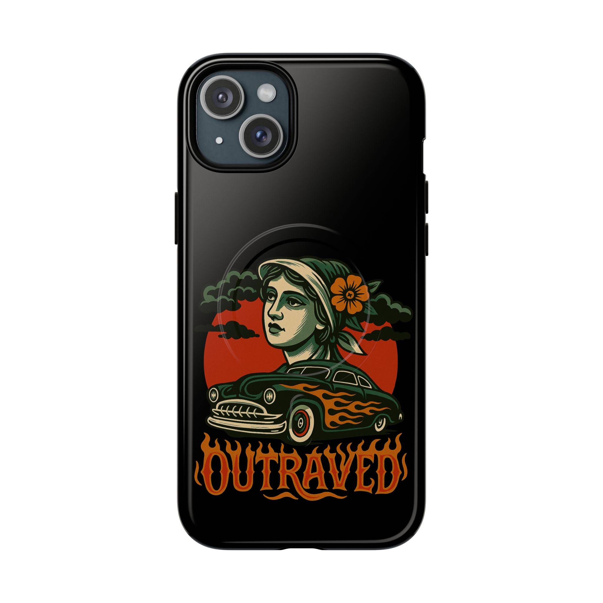 Phone Case — Outraved Retro Car & Woman Graphic Magnetic Tough Case