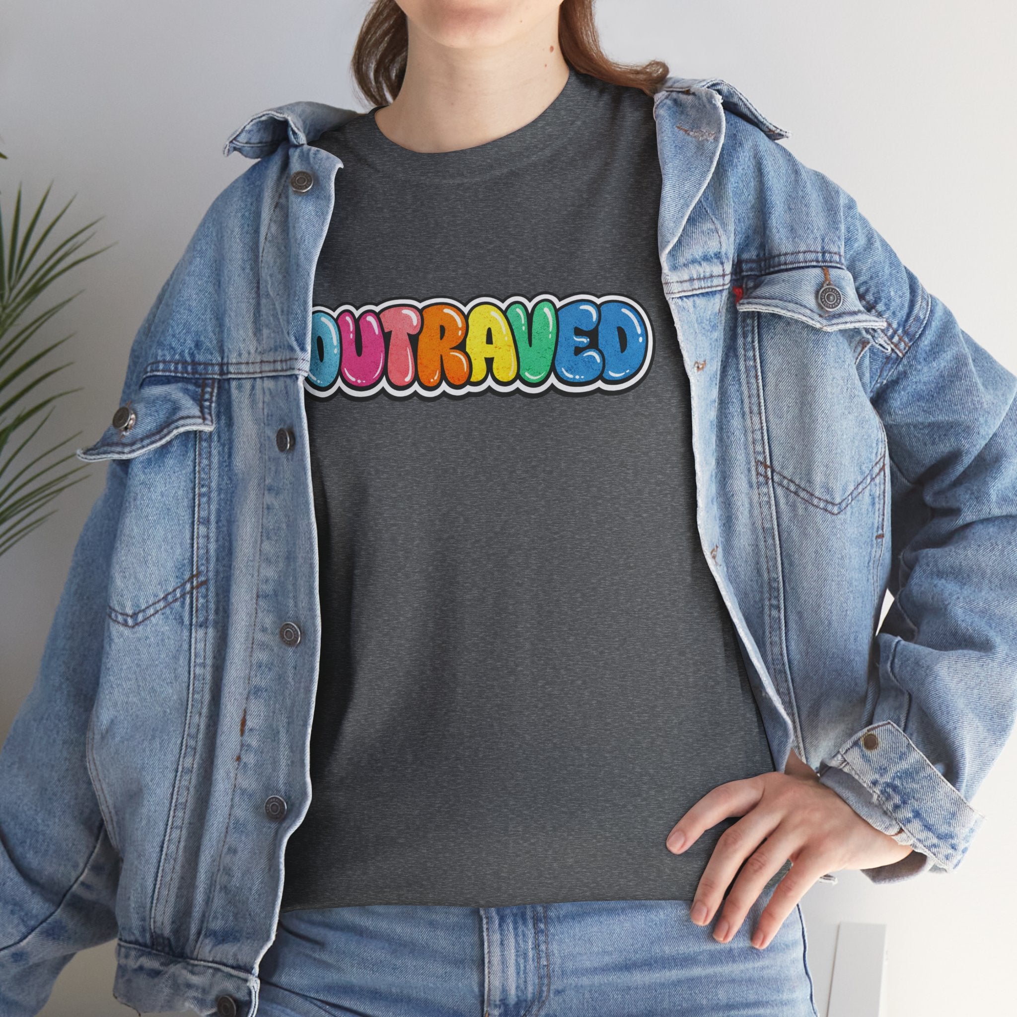 OUTRAVED colorburst collection tee