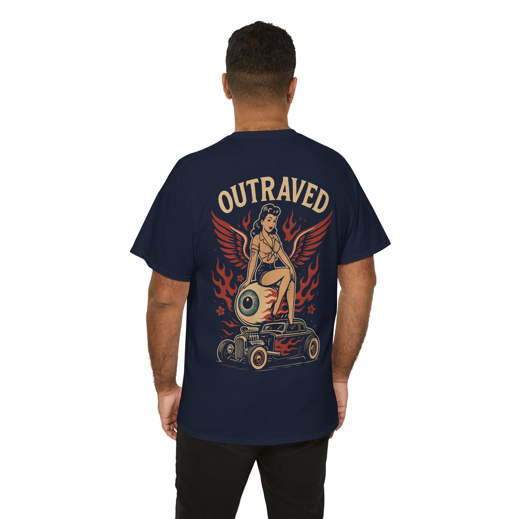 A Outraved Pinup Eyeball Hot Rod Tee.