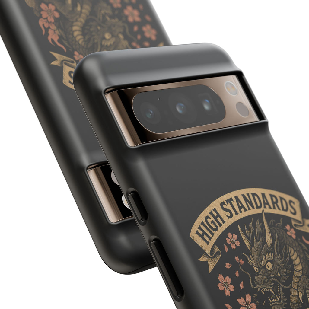 Phone Case — "High Standards Low Rides" Retro Dragon Car Design