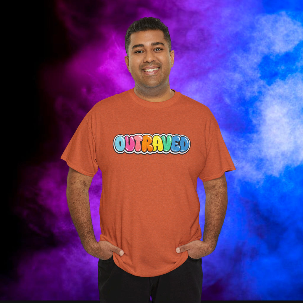 OUTRAVED colorburst collection tee