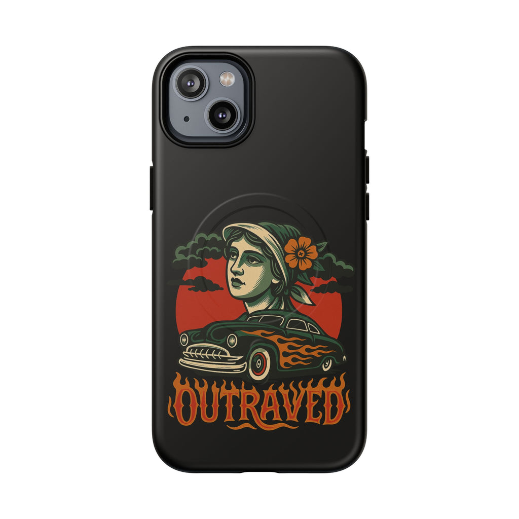 Phone Case — Outraved Retro Car & Woman Graphic Magnetic Tough Case