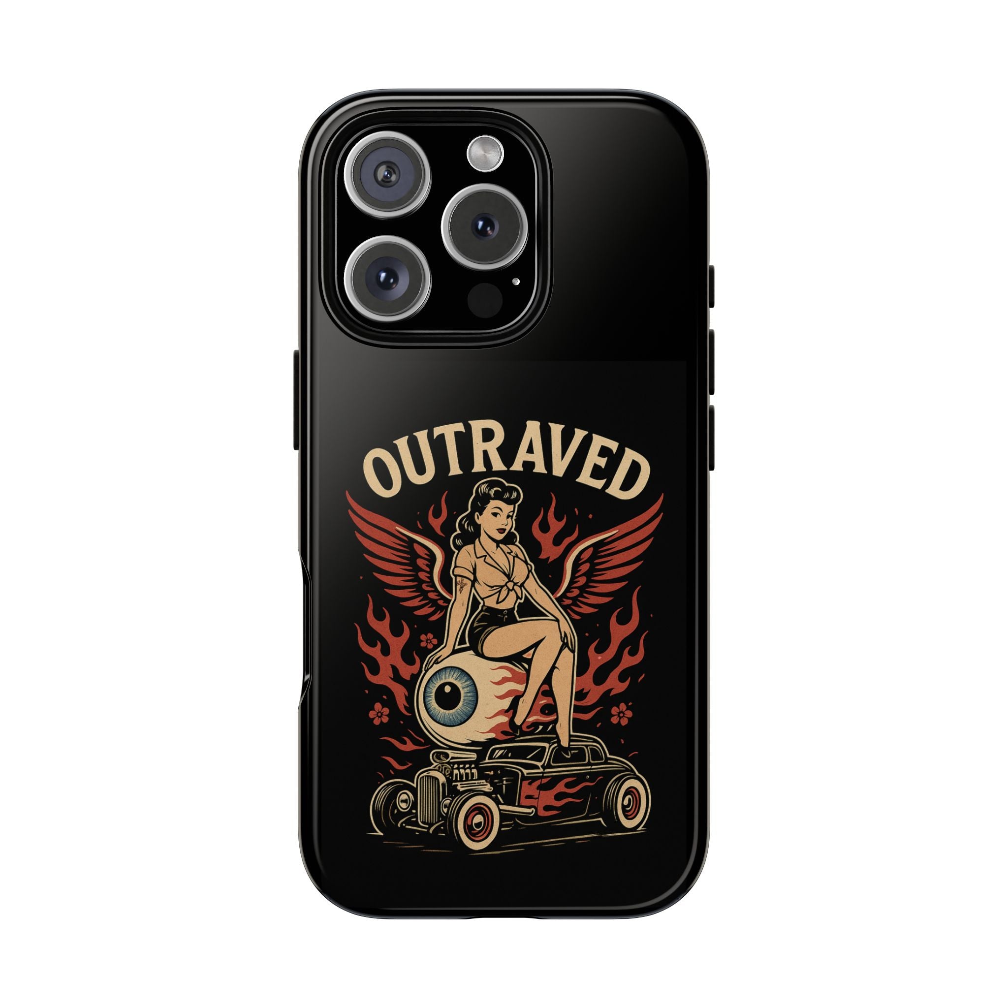 Phone Case — Vintage Pin-Up Eyeball Design