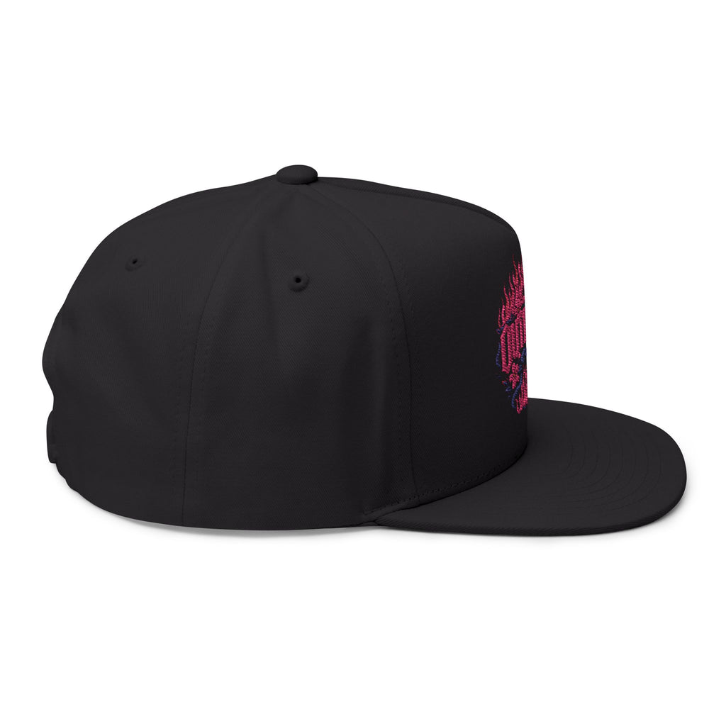 Cap — Embroidered 'Outraved' Neon Flame Streetwear Snapback