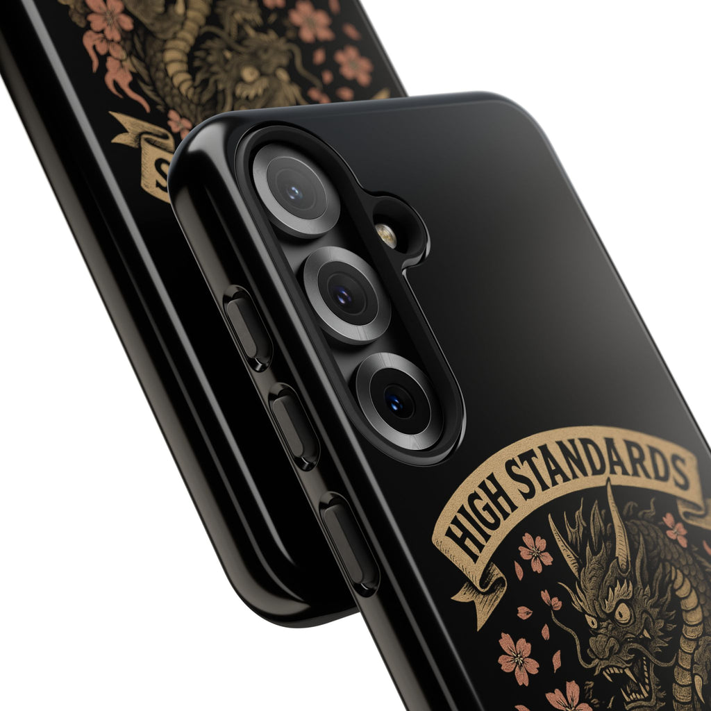 Phone Case — "High Standards Low Rides" Retro Dragon Car Design