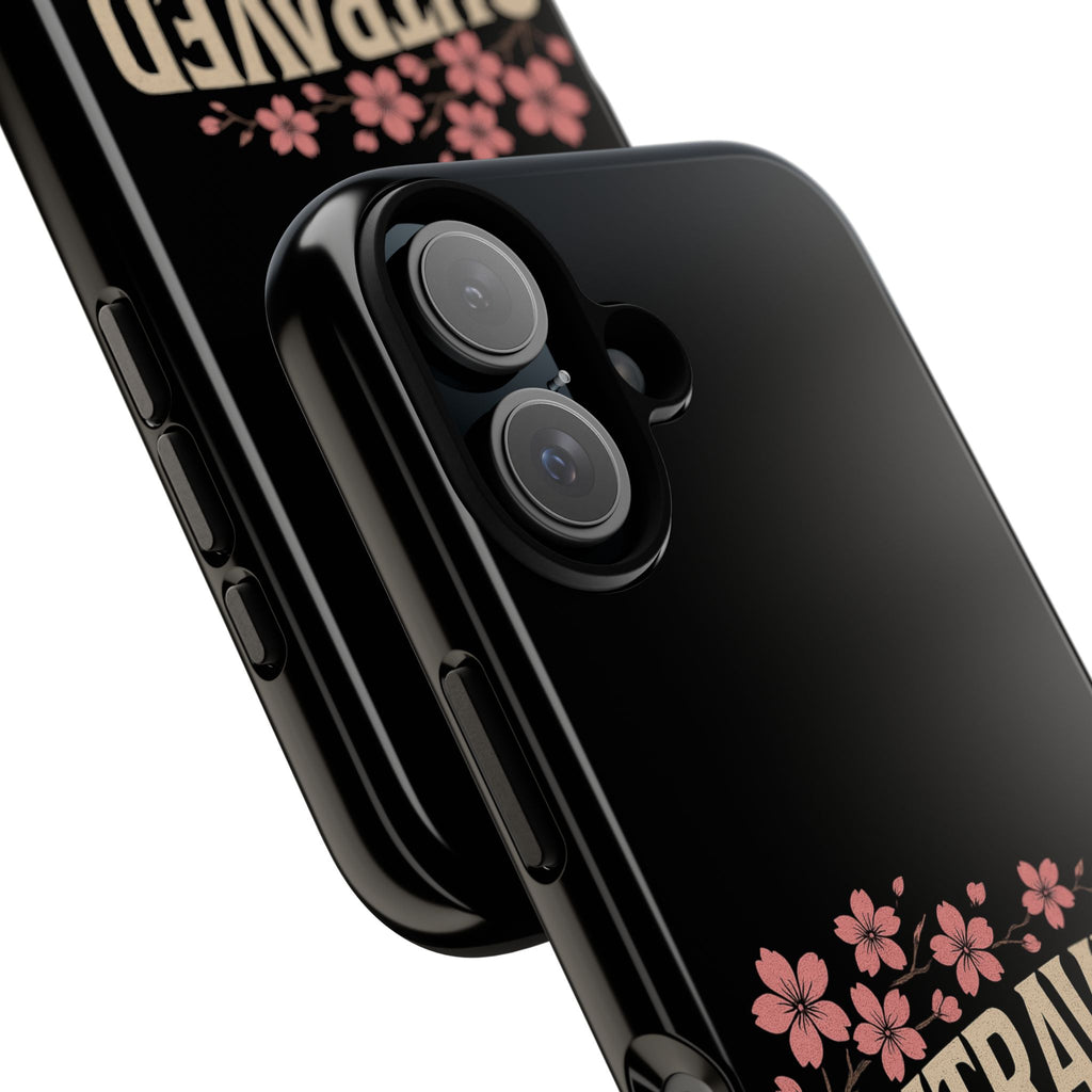 Phone Case — “Outraved” Drift Car Graphic with Cherry Blossoms