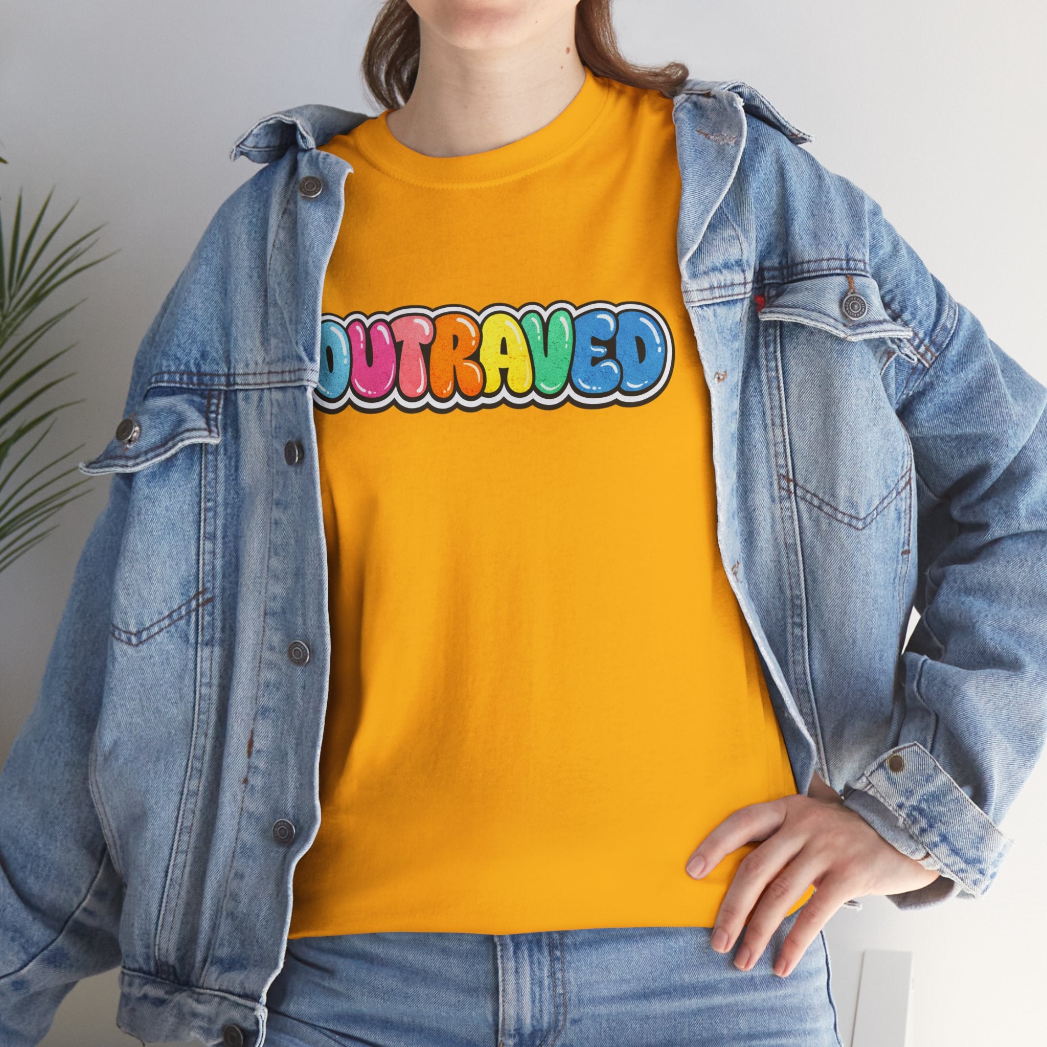 OUTRAVED colorburst collection tee