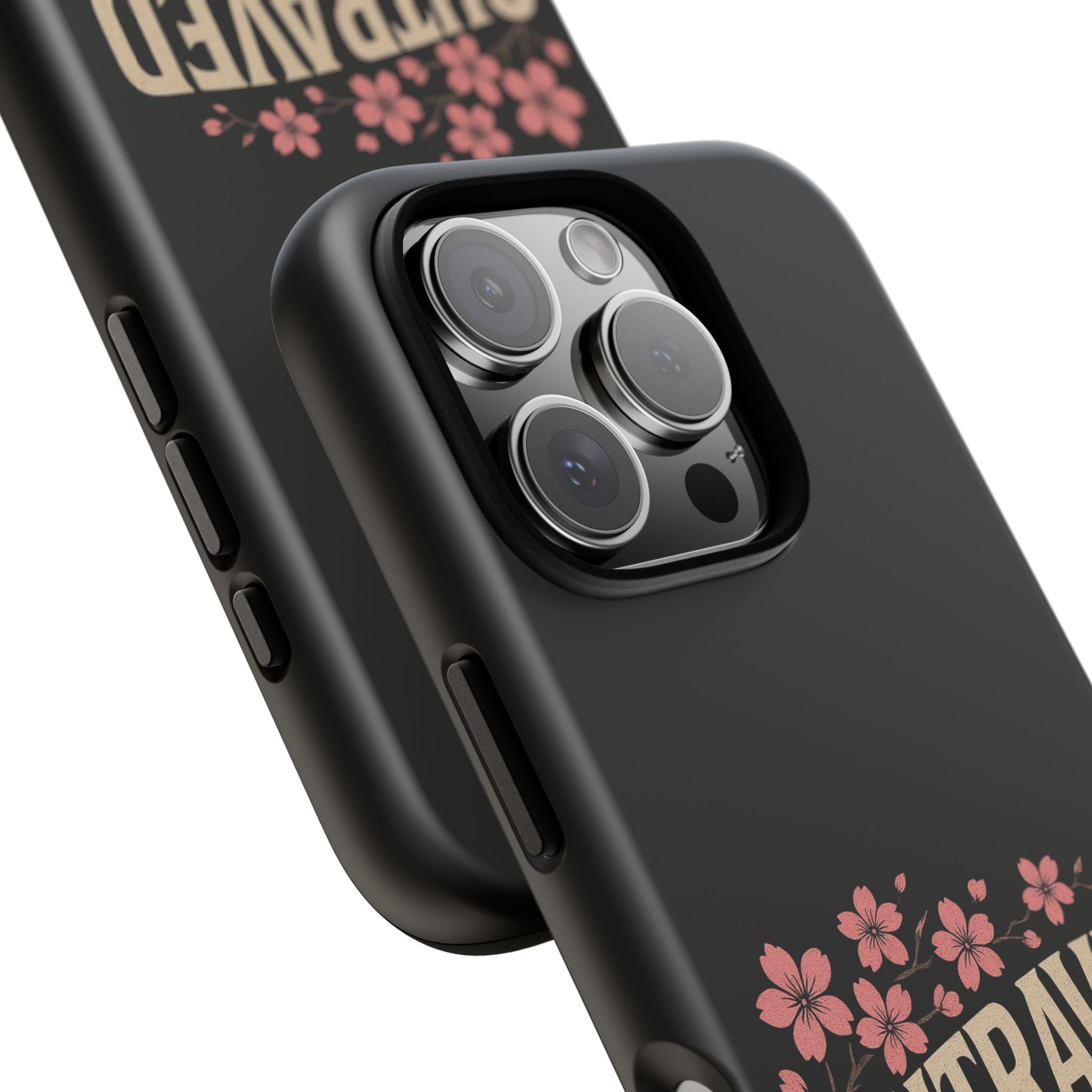Phone Case — “Outraved” Drift Car Graphic with Cherry Blossoms