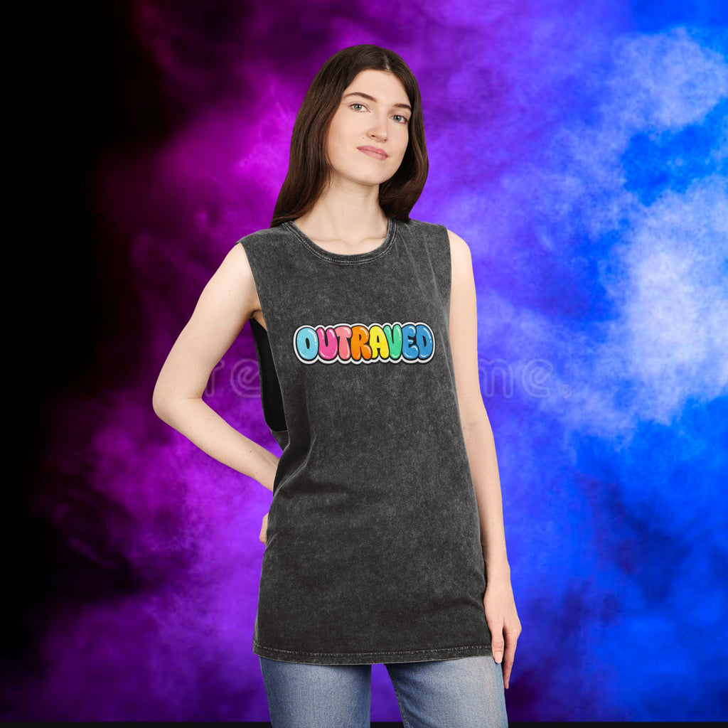 OUTRAVED colorburst collection tank top
