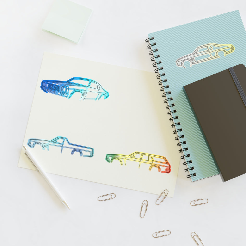 Stickers Hq for you Outline Sticker Sheet — Vintage Automobile Decal Pack