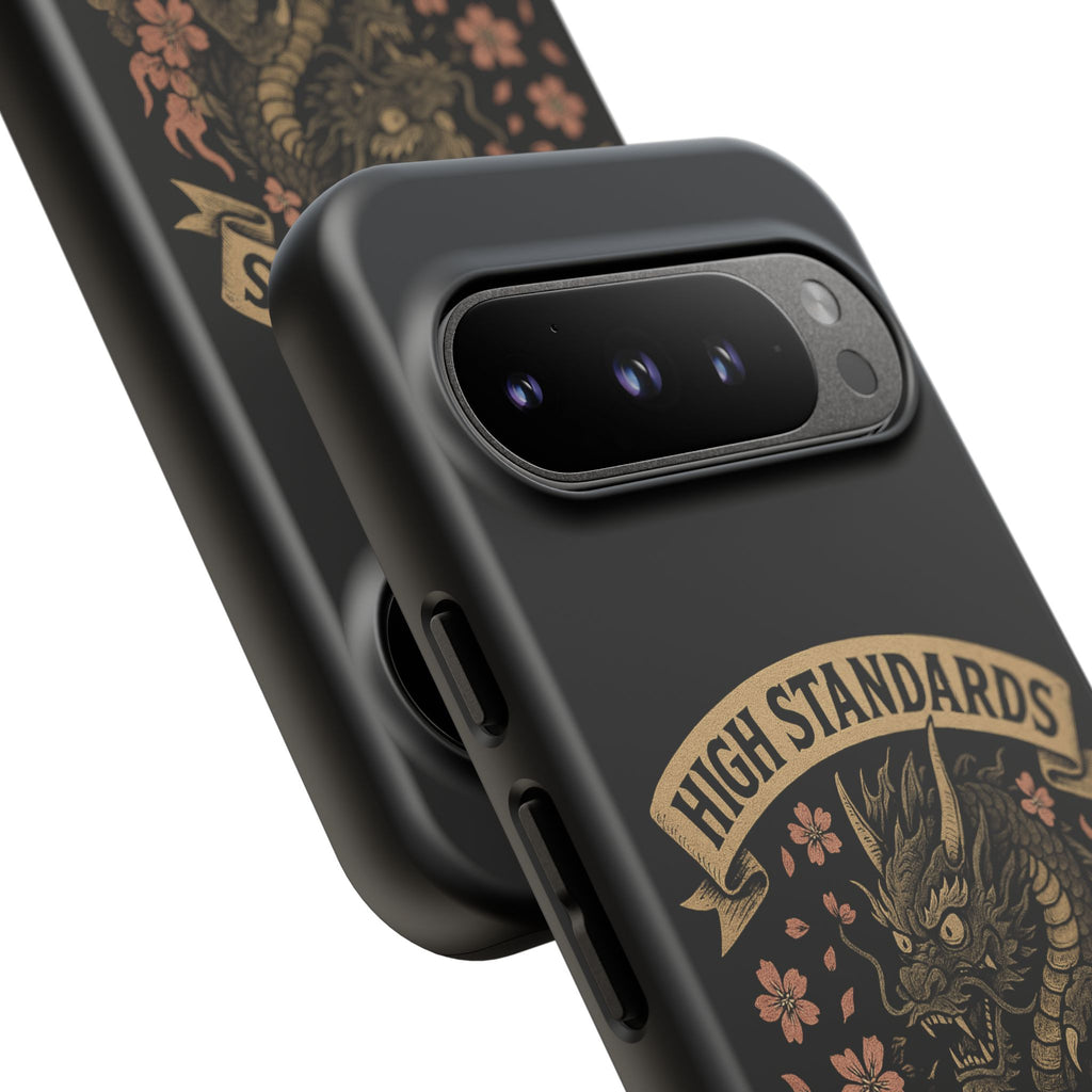 Phone Case — "High Standards Low Rides" Retro Dragon Car Design